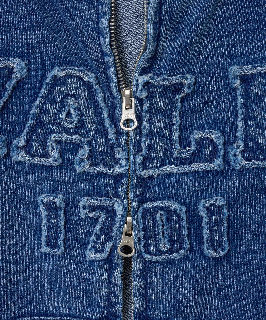 Толстовка на молнии с аппликацией Yale Pigment_Темно-синий