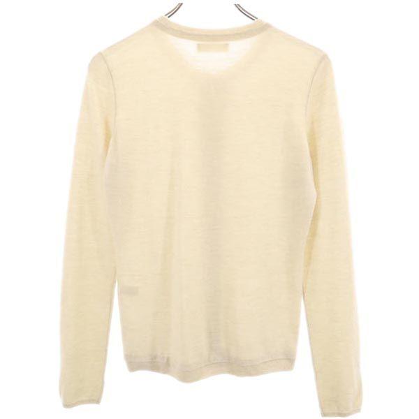 Anteprima Кашемир 100% Вязаный кардиган с длинным рукавом 40 бежевый Женский Б/у