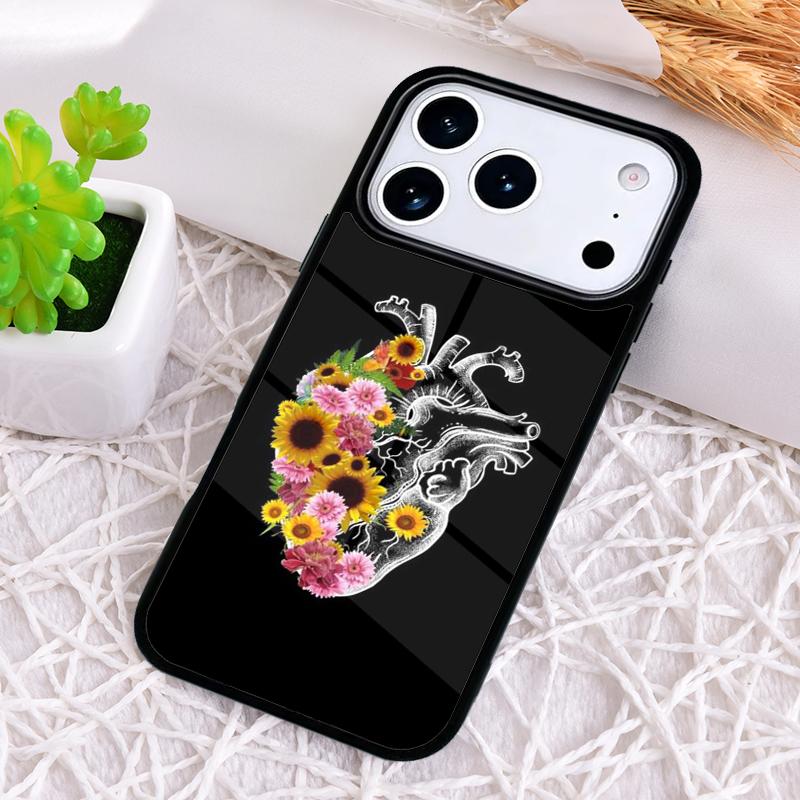 Чехол для телефона с анатомией человеческого сердца для iPhone 17 Air 16 15 11 12 14 13 Pro Max Ударопрочный чехол