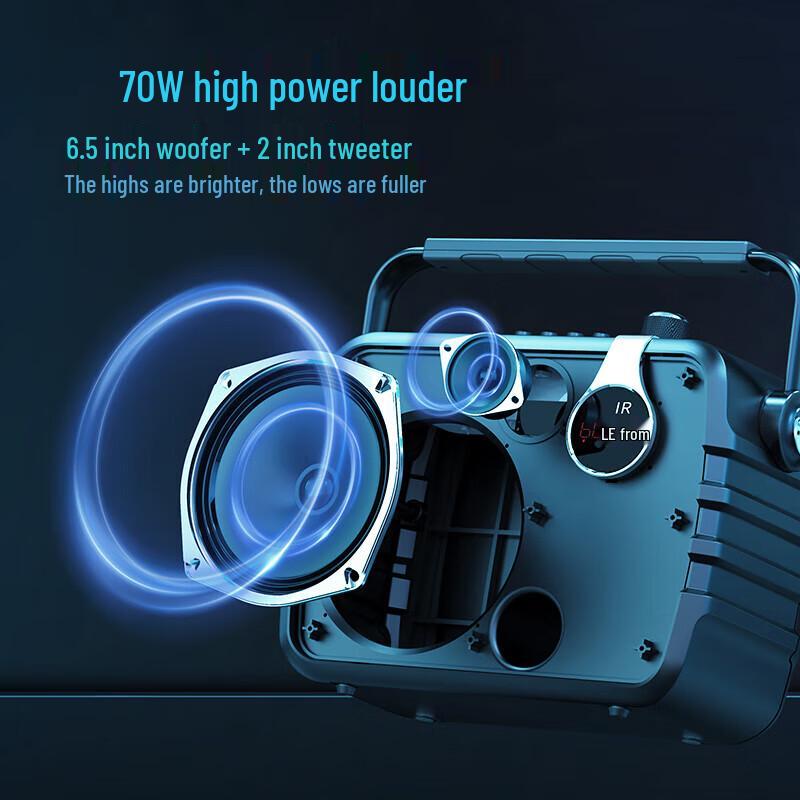 Портативная Bluetooth-колонка K6 для уличного караоке и музыки