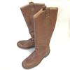 Leather Long Boots 23.0 Brown Textured Leather(USED)