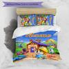 3pcs Pupstruction Cover Set - Personalized Name, HD Printed Bedding with 1 Cover and 2 Pillowcases - Perfect for Home Decor, Easy Care