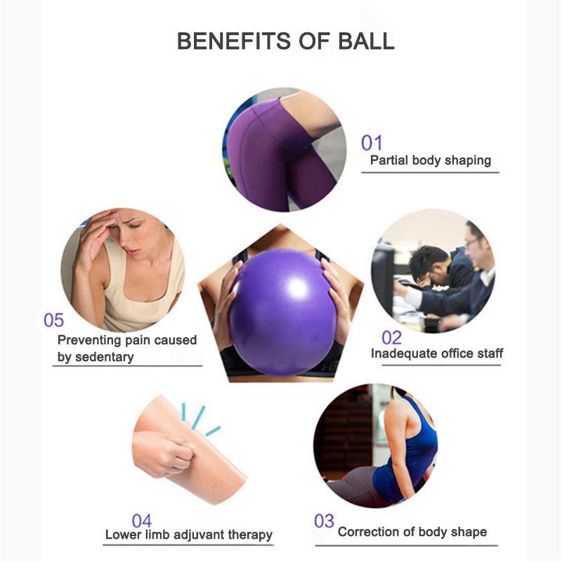 Мяч для йоги, гимнастический фитнес, пилатес, фитбол, маленький, ПВХ, женский, баланс