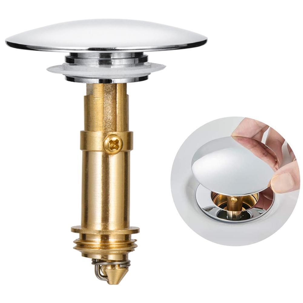 Universal Wash Basin Bounce Drain Filter Push Up and Accessories Down Bathtub Kitchen Bathroom M5U8