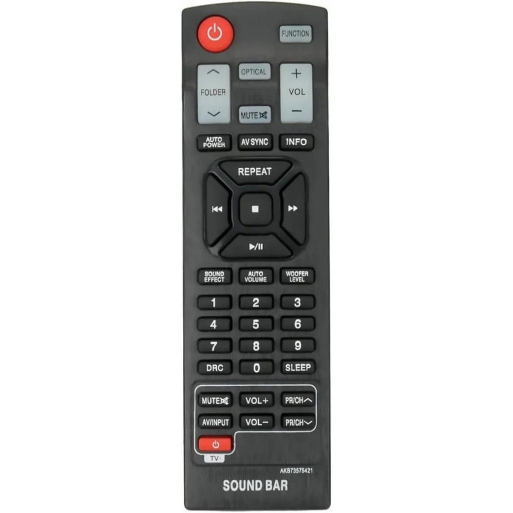 Replacement AKB73575421 Remote Control Compatible with LG Soundbar NB3532A NB4530B NB3730A NB3531A