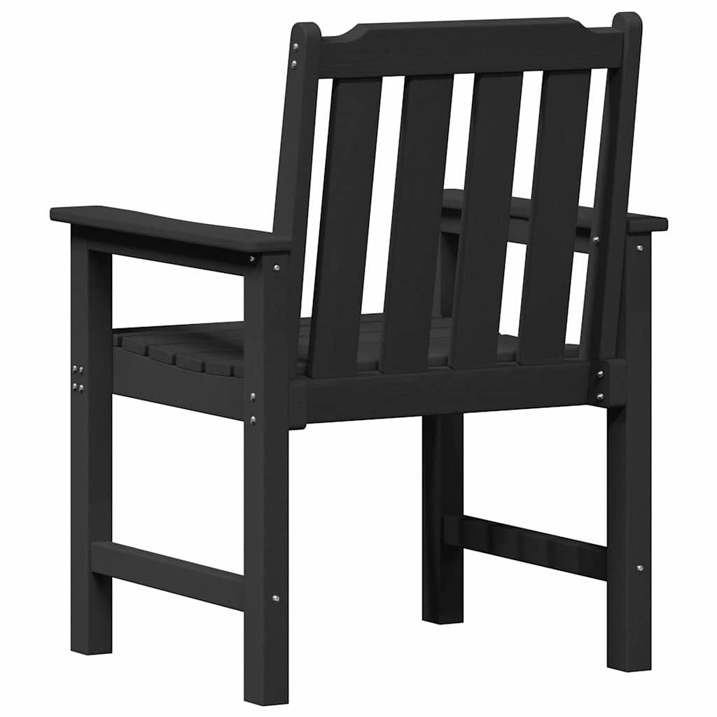 Garden Chair 6 pcs Black 65.5 x 59 x 88 cm Polyethylene