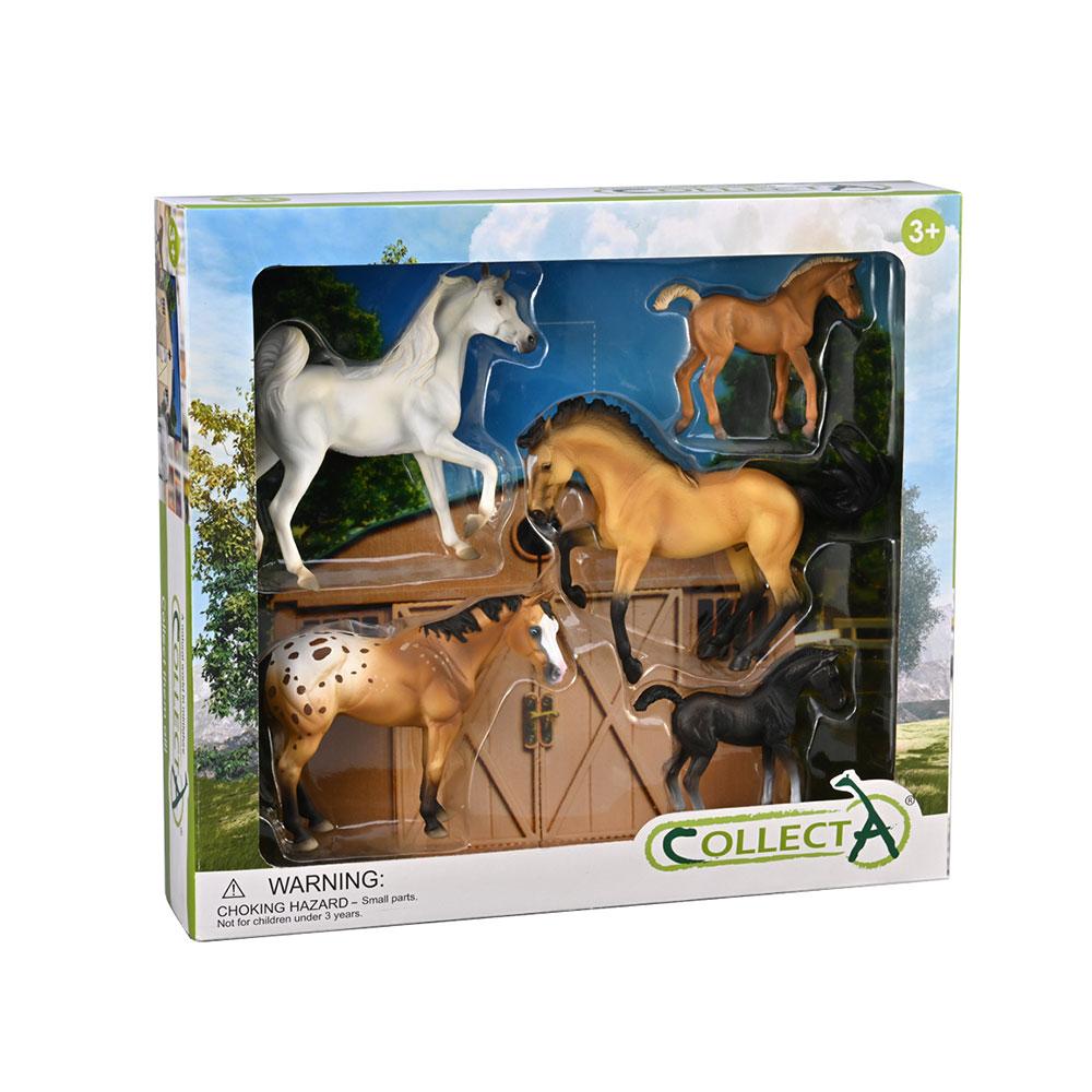Подарочный набор CollectA с фигурками лошадей (Пакет из 5)