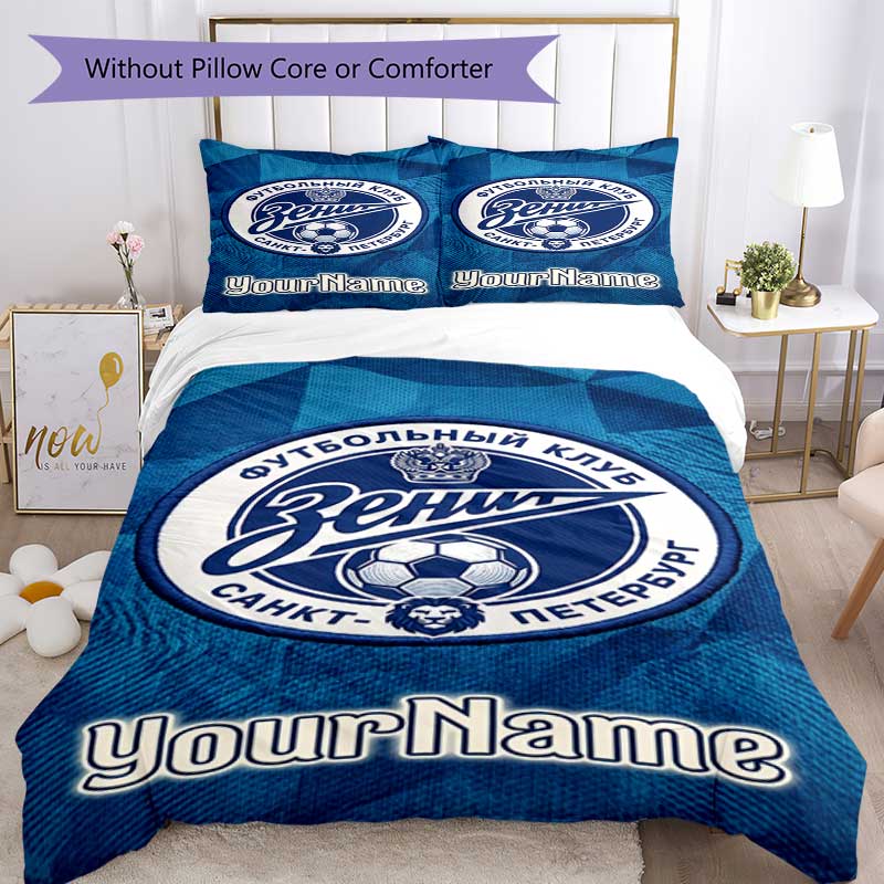 Fc Zenit Saint‑petersburg 28 Customize your name Bedding Set Breathable Duvet Cover with Pillowcases Home Decoration Birthday Gift