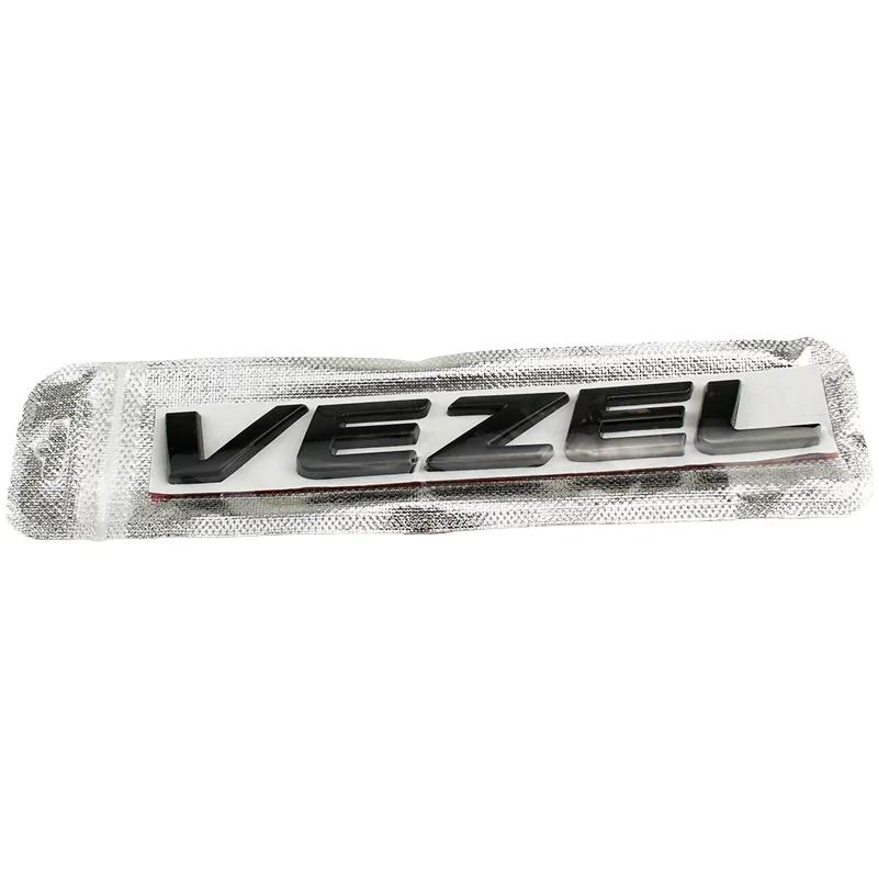 MPC4 Metal 3D Car Sticker Body Side Badge Styling for Honda Vezel Logo 2023 2019 2021 2020 Auto Rear Trunk Emblem Decals Accessories