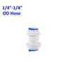 OD 1/4" 3/8" Hose Tube Connectors Reverse Osmosis Aquarium Fittings RO Water Elbow Straight Plastic Pipe Coupling Water Joints