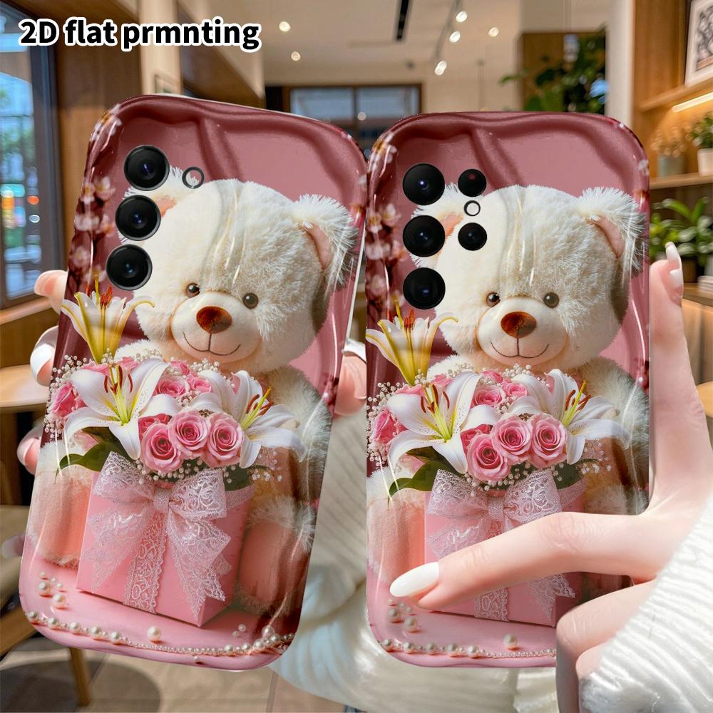 Phone Case: 2D Flat Samsung Galaxy A34 A35 M05 M06 S20 S22 S21 FE Plus 5G Protective Case, Flower Gift Box, Christmas and Halloween Gifts
