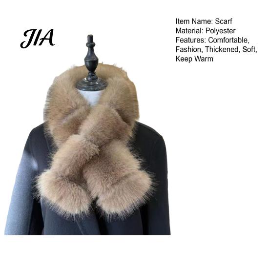 Daily Wear Neck Warmer Faux Fur Collar Scarf for Women, Plush Scarf, Winter Fluffy Cold Weather Scarves, Fashion Wrap Weather, Thanksgiving Christmas