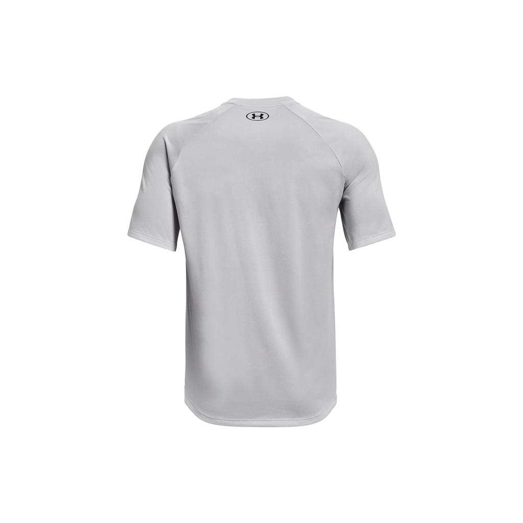 Under Armour T Shirts Men's Halo Gray Crew Neck Moderate Straight Fit 1377053-014