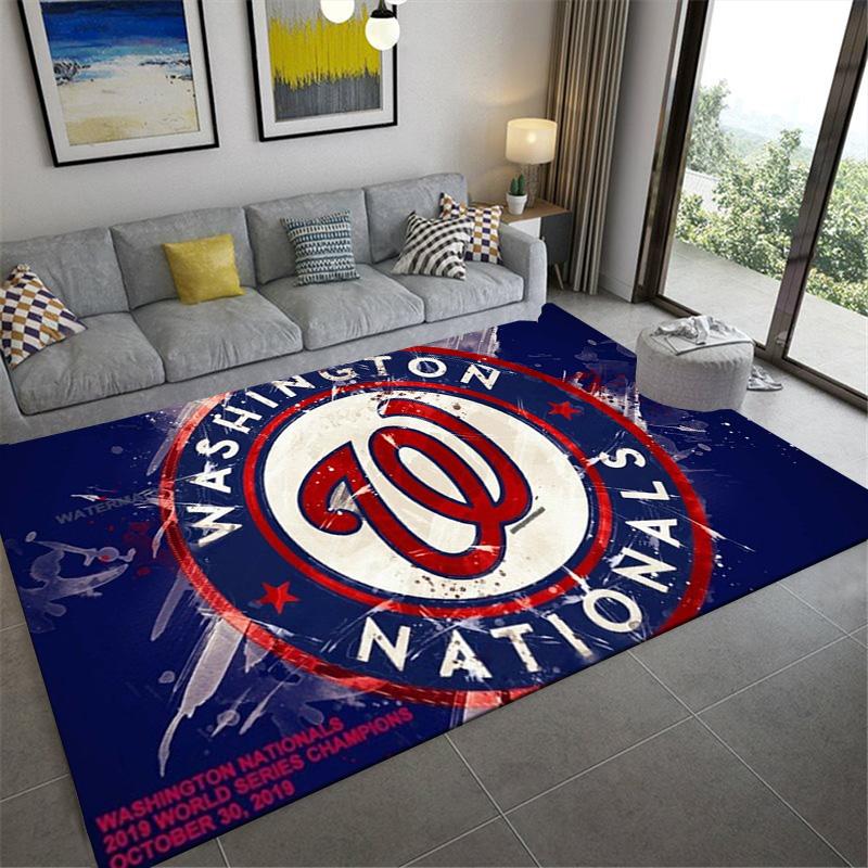 Washington Nationals Carpet Rug for Living Room Bedroom Home Sofa Decoration,Kids play Non-slip Floor Mat