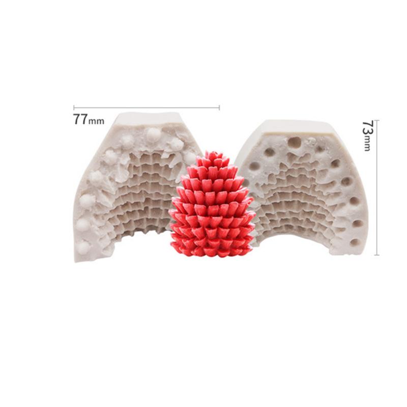 Силиконовая форма для свечей, 3D Рождественская елка, форма сосновой шишки, мыло, глина, изготовление украшений для торта своими руками