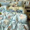 Class A Skin Friendly Soft Breathable Duvet Cover Set With Bed Sheet And Pillowcases Durable Comfortable Bedding