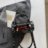 Women Polka Dot PU Leather Handbag Mini Shoulder Bag Waterproof Crossbody Bag Lightweight for Vacation Casual Commute Daily Use