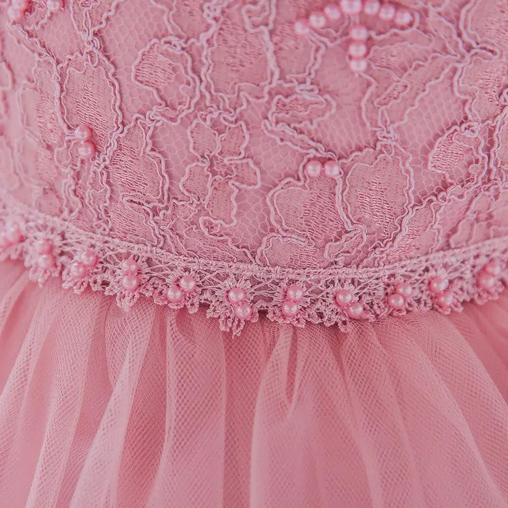 European & American Baby Girl Lace Mesh Princess Birthday Dress