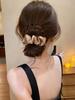 1/3Pcs Women 3.39in Vintage French Soft Satin Hair Scrunchies Set In Black, Brown, Khaki, Elegant And Simple Minimalist Solid