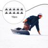 10 Pieces Snowboard Stomp Pads Accessory Enhanced Grip Alloy Sturdy Anti Slip Step Pad Snow Board