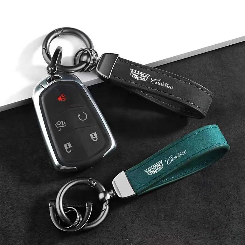 Для Cadillac Escalade CTS ATS SRX Deville BLS XT4 XT5 XT6 STS XTS SLR XLR CT4 CT5 CT6 Замшевый Автомобильный Ремешок Брелок Ключевые Аксессуары