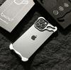 Необычный металлический бампер Чехол для телефона Для iPhone Air 13 14 15 16 17 Pro Max Plus Защита линзы Пленка Голый алюминий Ударопрочный чехол
