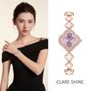 CLARE SHINE 7702 Lucky series Xiaomeiman four-leaf clover quartz women's watch with inlaid movement