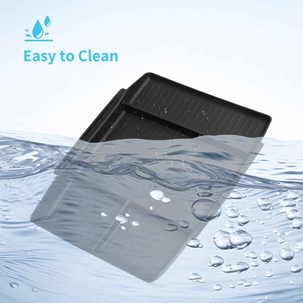 for Xpeng P7+ 2025-2026 Center Control Lower Storage Box TPE Tray Organizer Tidying Car Interior Accessories Black