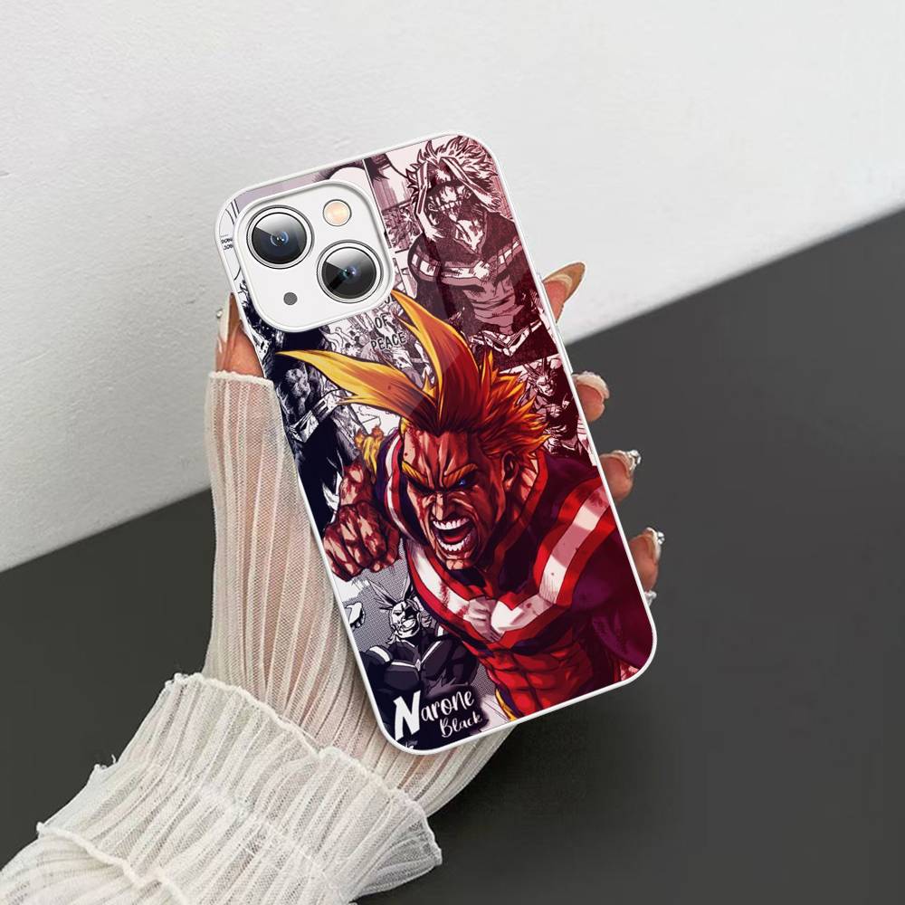 Винтаж Аниме Моя геройская академия Закаленное стекло Для Iphone 14 13 12 11 Pro Mini XS MAX 14Plus X XS XR Чехлы