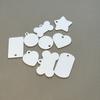 50Pcs Sublimation Blank Dog Tag Pet Aluminum Id Cat Accessories Address Tag For Dogs Heat Transfer Printing  Nameplate