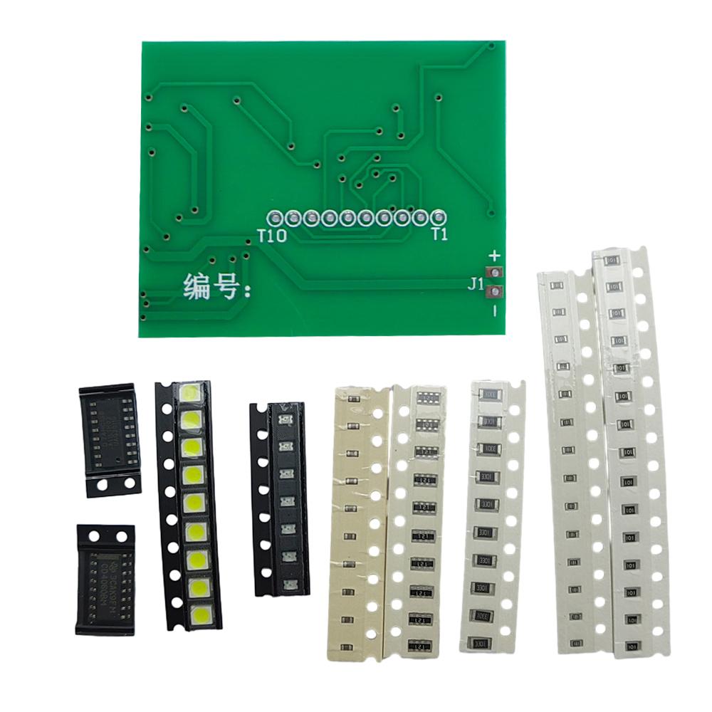 SMD SMT Soldering Practice Kit CD4060 74HC138 Led DIY Welding Skills Training Board Led Transistor Set