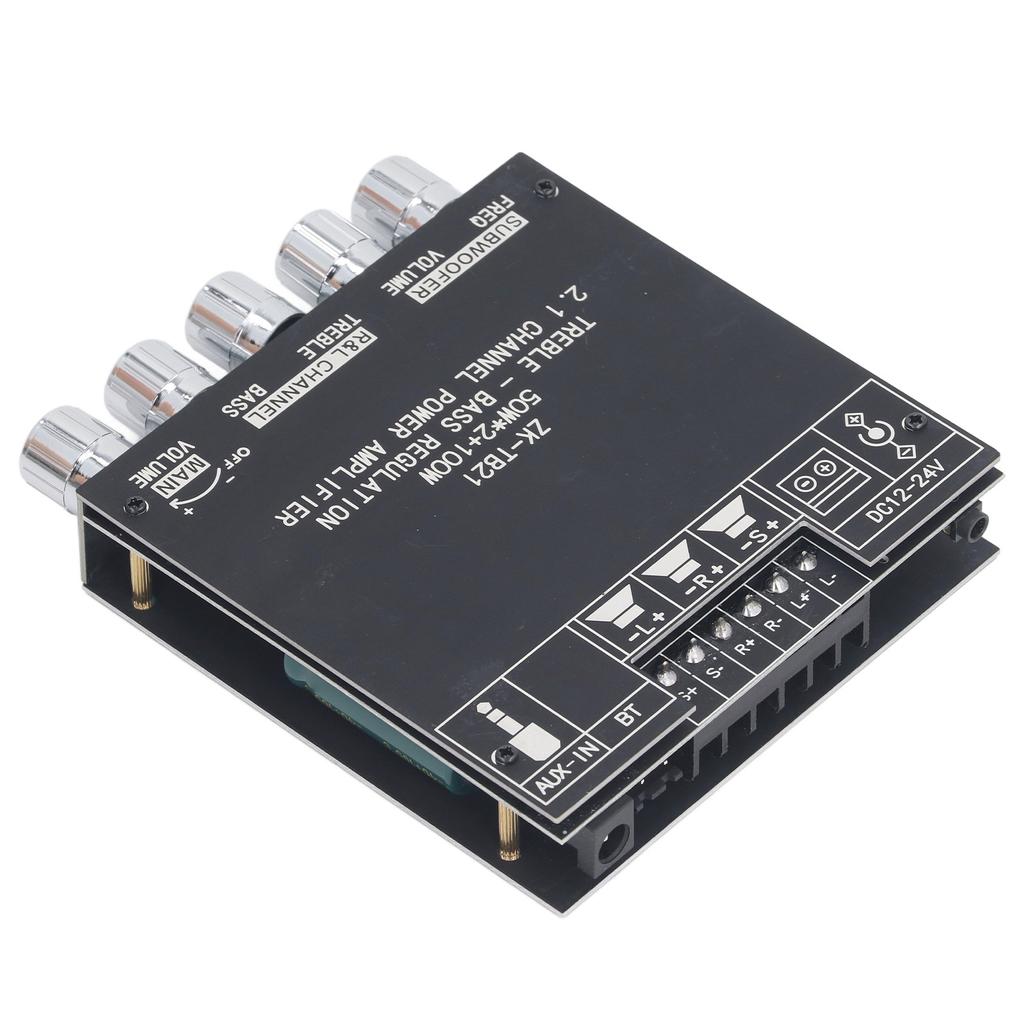 Модуль усилителя мощности звука 2.1 канала BT DIY беспроводной динамик цифровая плата усилителя мощности