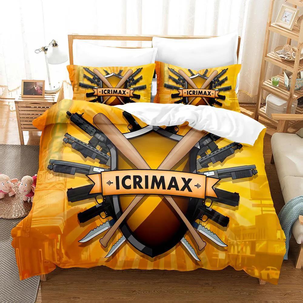 Icrimax Односпальный Двуспальный Комплект Постельного Белья Комплект Простыней с 3D Принтом для Спальни Мальчика Размер Queen King Twin Односпальный для Мальчиков Взрослых