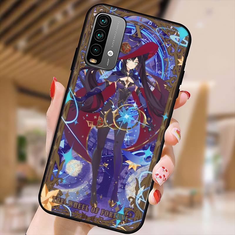 Дизайнерский чехол для телефона Genshin Impact с картами Таро для Xiaomi9 10 11PRO LITE Redmi Note7 8 9 10A PRO K40 Poco3 Shell