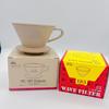 Бумажный набор MI185 Kalita Kalita Mino ware Воронка Wave Керамические чашки Специализированный Роши 50 шт. набор × 2-4 KWF-185 ((Песочно-коричневый))