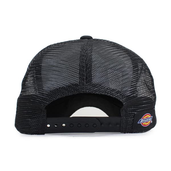 Dickies Standard Mesh Cap for Men and Women, Popular and Trendy, Perfect Father's Day Gift (Standard (Black with Color Logo)) Free Size