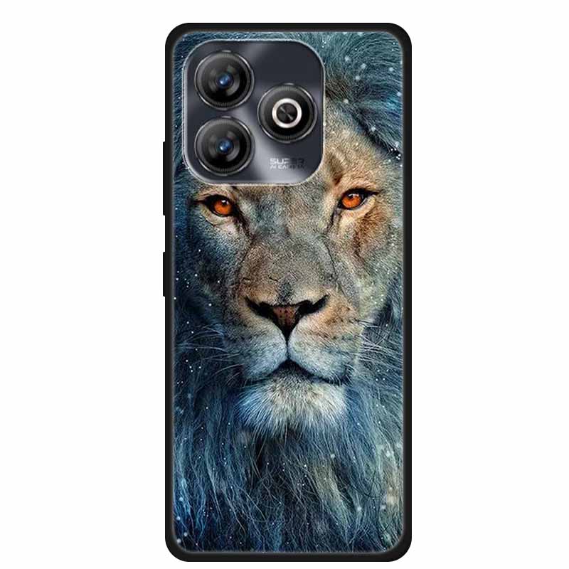 Чехол для ZTE BLADE A75 4G Животные Мягкий Силикон ТПУ Чехлы для Телефона Задняя Крышка Для ZTE BLADEA75 Ударопрочный Волк Защитник Крутой Coque