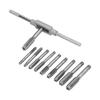 11Pcs Tap Wrench Set Machine Hand Screw Thread Plug with Adjustable Reamer M6~M12 Hardware Tool