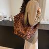 Леопардовый принт Большая вместительная сумка-тоут Женская сумка через плечо Сумка для поездок на работу