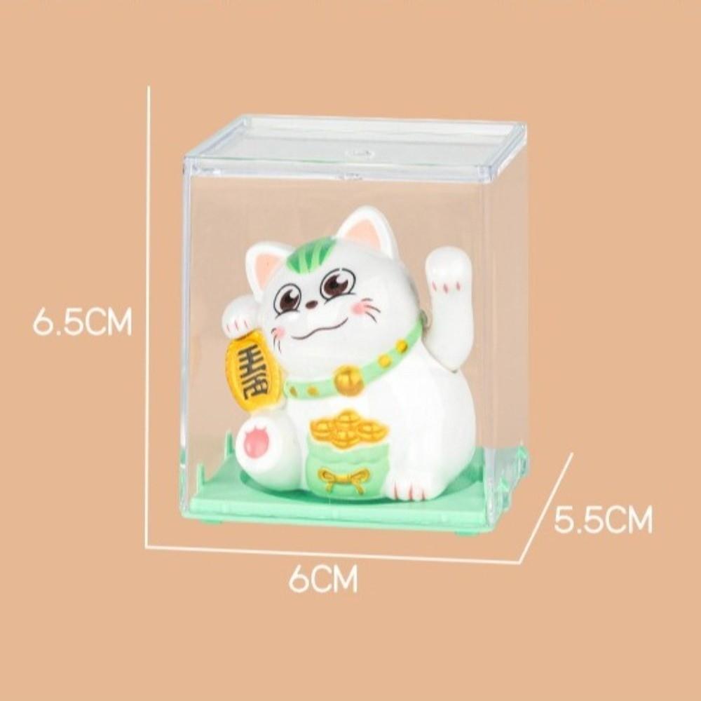 Waving Hand Maneki-neko Welcoming Desktop Ornament Fortune Cat Lucky Cat Figurines  Home Decor