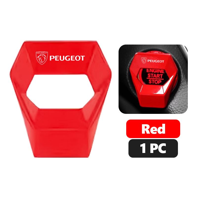 For Peugeot Car One-button Start Cover Ignition Switch Protective Cover Decorative Accessories 206 307 308 3008 207 208 407 508