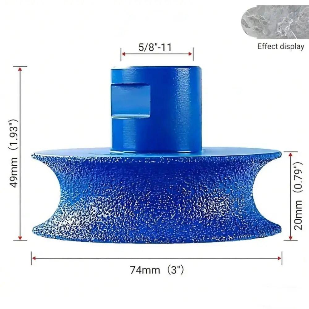 Long Service Life Semi-circular Stone Grinding Wheel Solid Construction Edge Trimming Wheel Marble