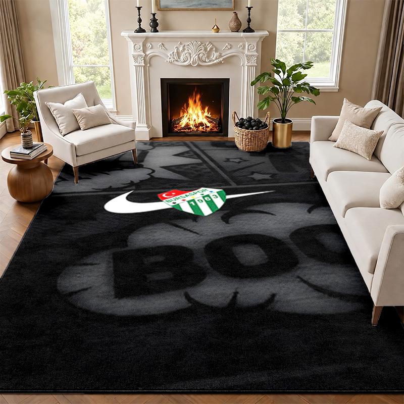 Bursaspor Carpet Door Mat for Living Room or Bedroom Protective Mat Under Chair Office Decoration Christmas Gift Birthday Present