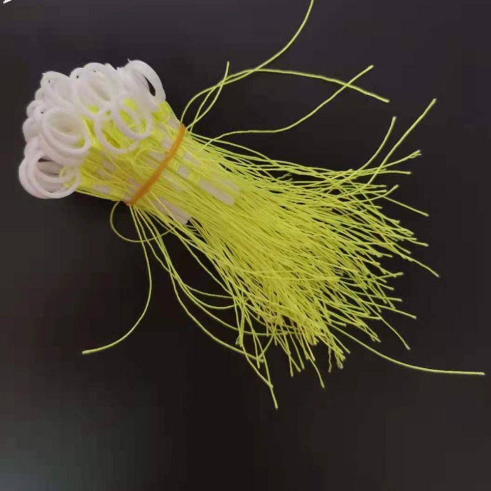 50 шт. Хлопковая нить Поплавок Петля Стопор Узлы Шнур Нить Пластик Хлопковая нить Узел Рыболовные снасти Оранжевый/Красный/Желтый Рыболовные снасти