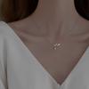 Ожерелье ECG, женская подвеска с бриллиантами, нишевый дизайн, модная и универсальная, творческая личность, цепочка на ключицу