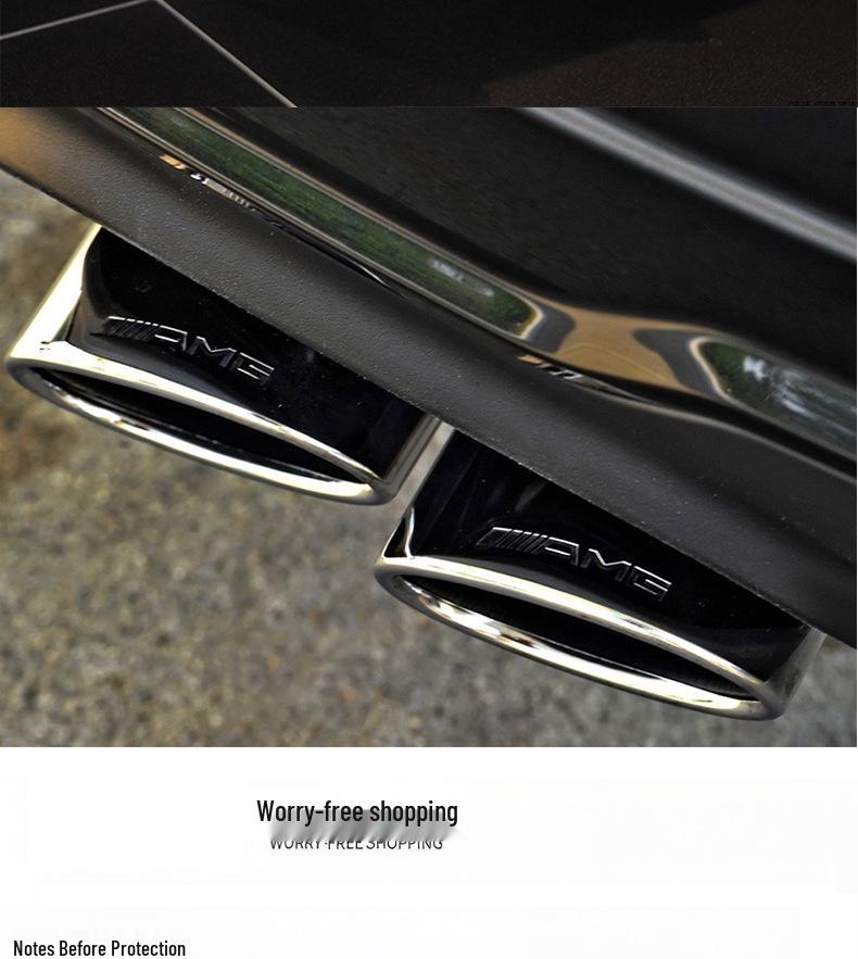 Mercedes W204 C-Class AMG C180-C300 Exhaust Pipe with C63 Quad Tips