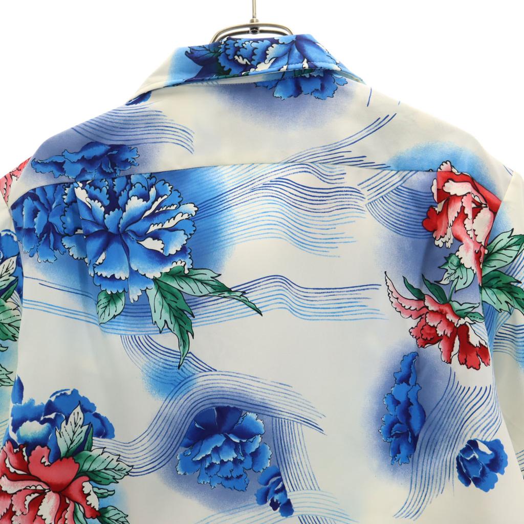 Melemele 70s 80s Made In USA Vintage Floral Short Sleeve Aloha Shirt Men's Used