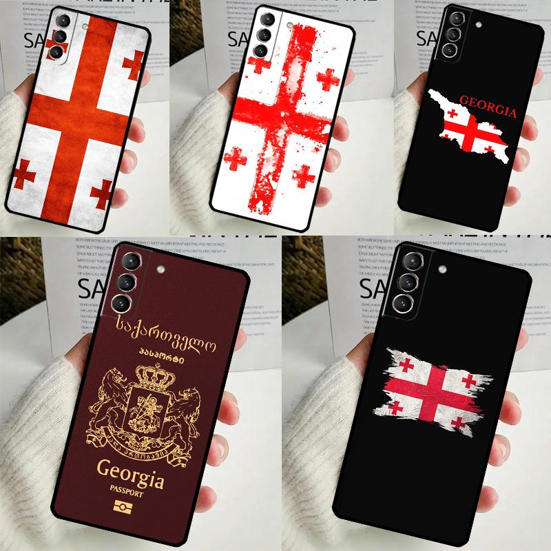 Чехол Georgia Grunge Flag для Samsung Galaxy S24 Ultra S22 Plus S20 S21 FE S8 S9 S10 Note 10 20 S23 Ultra Cover