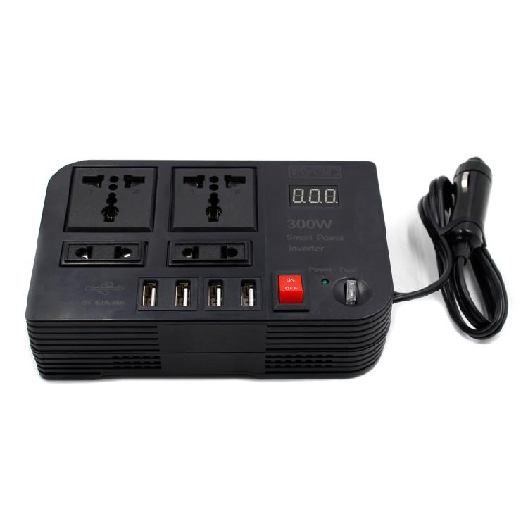 300 Вт Автомобильный инвертор питания для преобразователя DC 12V в AC 220V Инвертор Цифровой дисплей