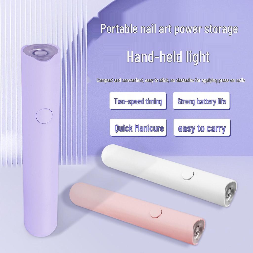 Портативная мини светодиодная лампа для ногтей - Быстросохнущая, Перезаряжаемая, Ручная машина для светотерапии